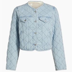 PAIGE Quilted denim Jacket NWOT